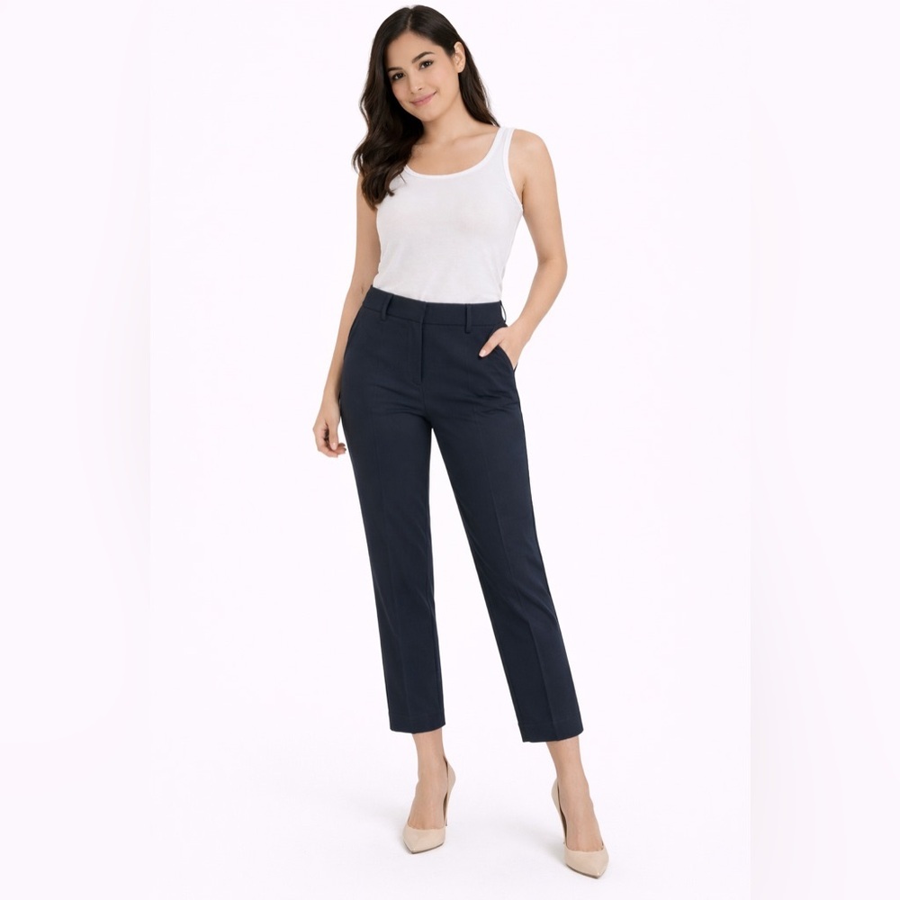 Ann Taylor Factory Women's Navy Blue Cropped Ankle Pants Size 6